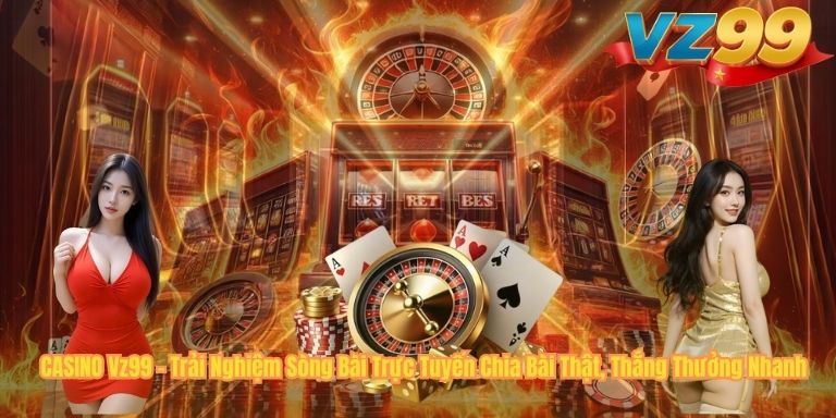 CASINO Vz99 – Trải Nghiệm Sòng Bài Trực Tuyến Chia Bài Thật, Thắng Thưởng Nhanh