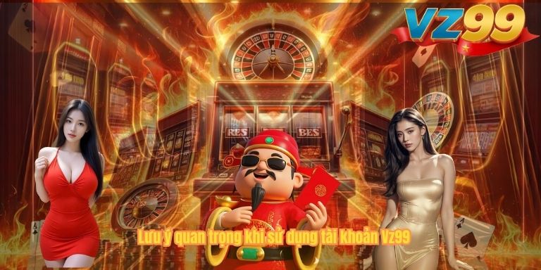 Lưu ý quan trọng khi sử dụng tài khoản Vz99